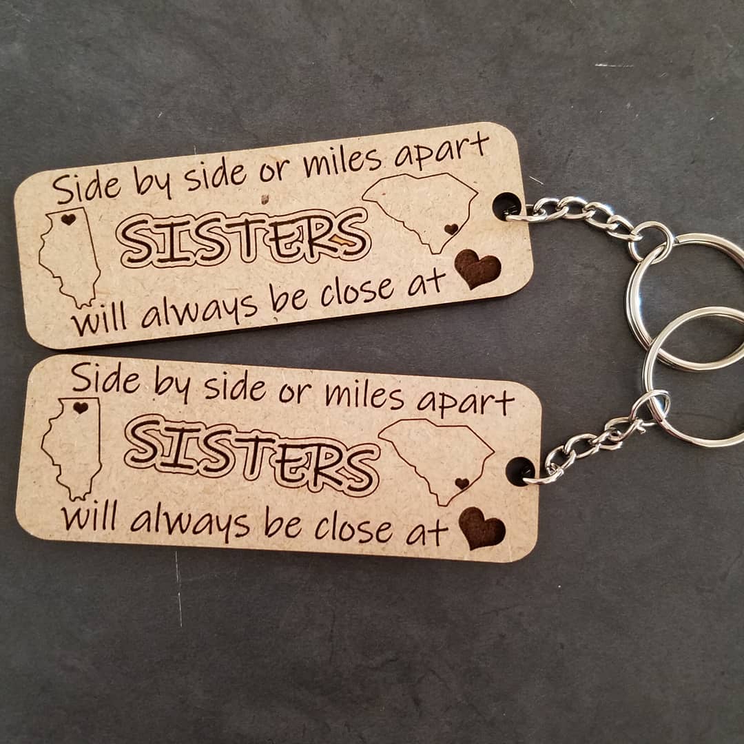 Miles Apart Keychains