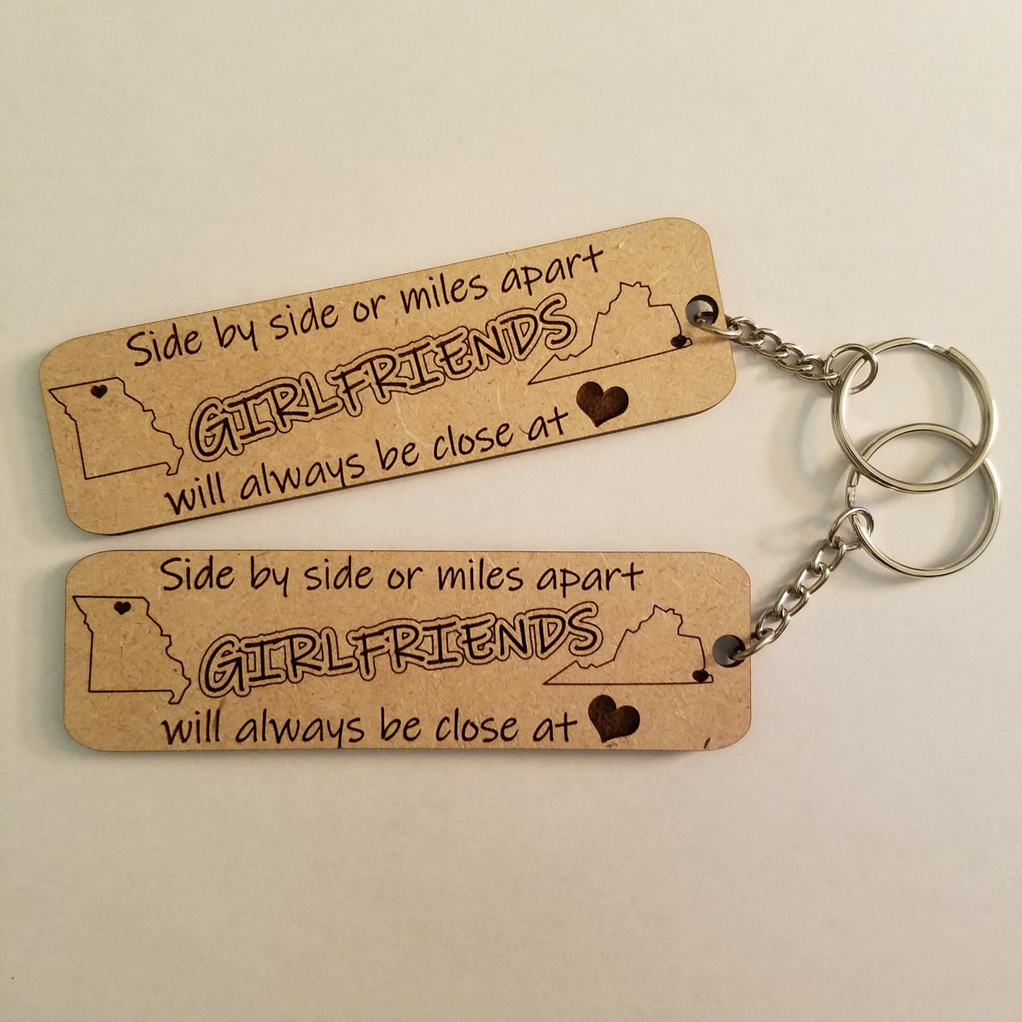 Miles Apart Keychains